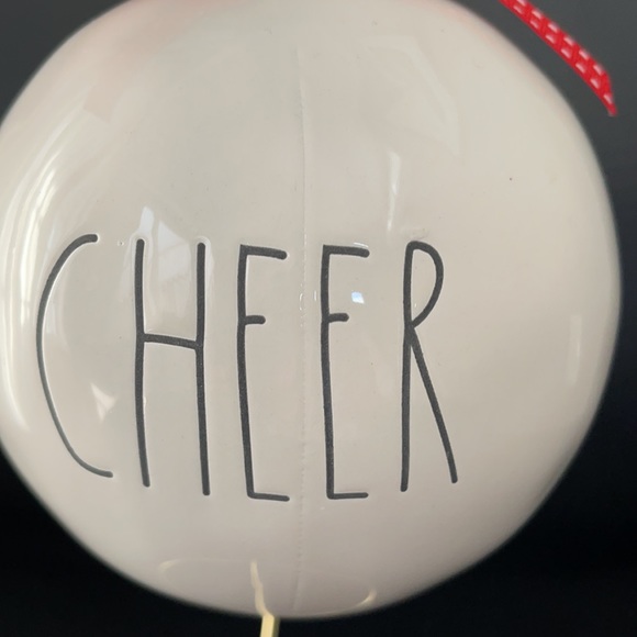 Rae Dunn Ceramic Cheer Ornament - Picture 2 of 4